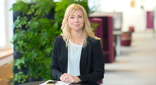 Maria Löfholm miljösamordnare på Svenska Bostäder