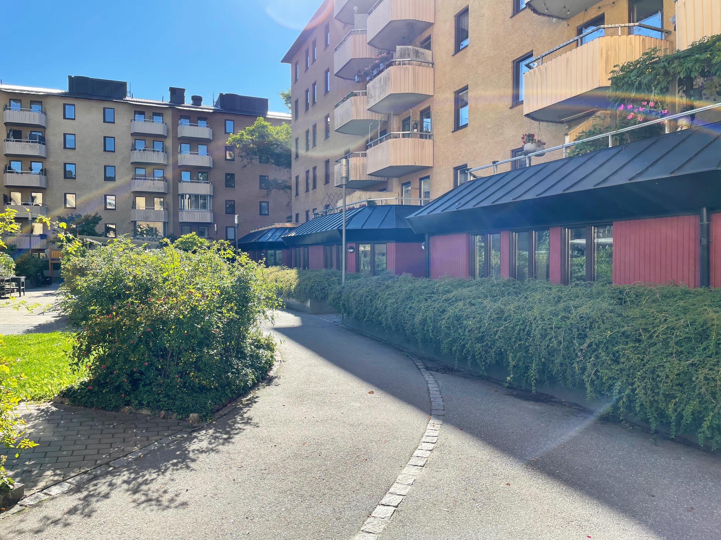 Bild på innergård