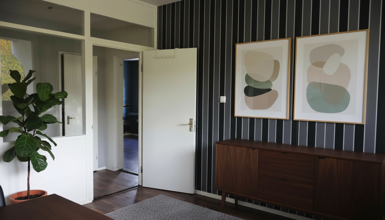 AI-genererad visionsbild på hur ett inrett kontor kan se ut