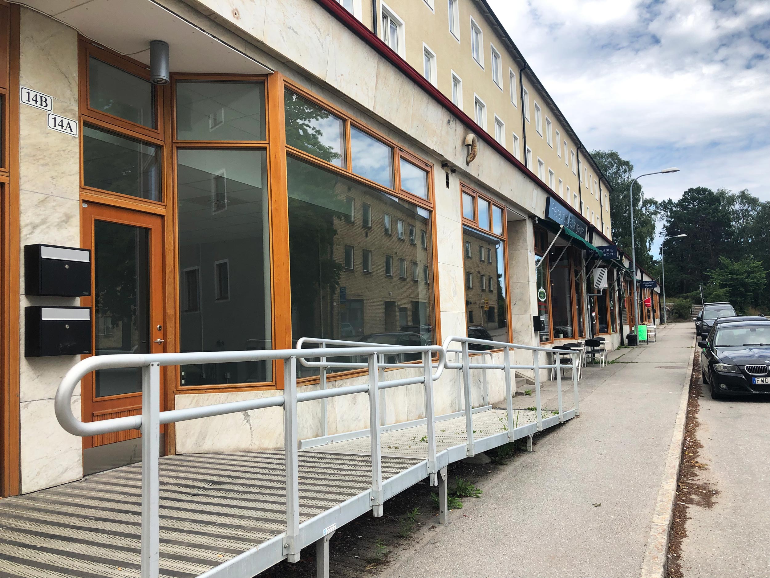 Utsidan av lokal