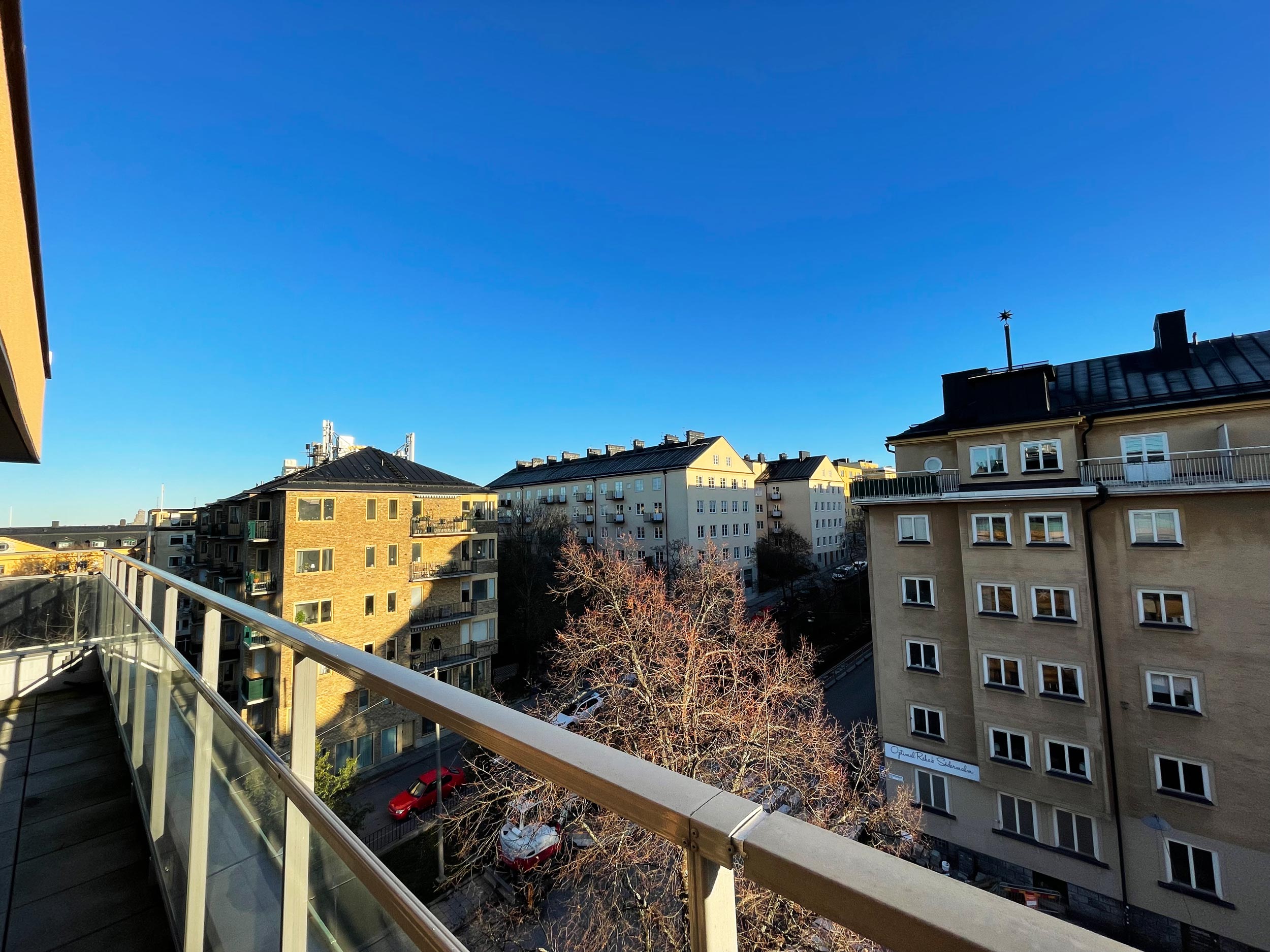 Utsikt från balkong