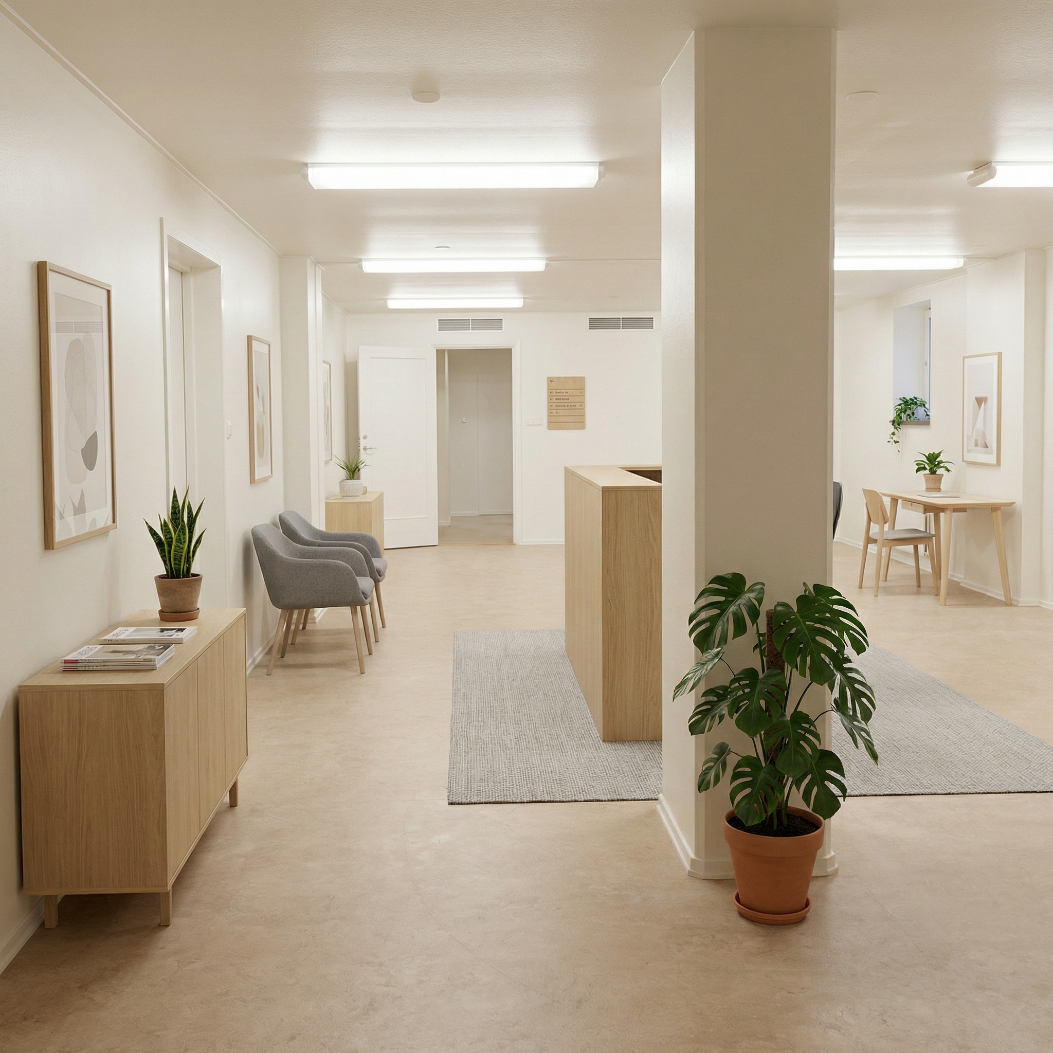 AI-genererad bild som visar hur inrett kontor kan se ut