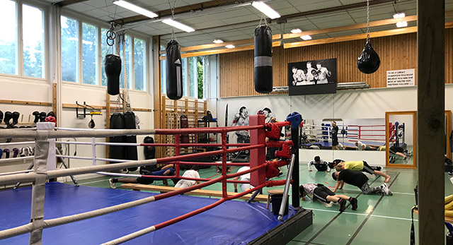 Fyspass hos Rågsveds boxningsklubb