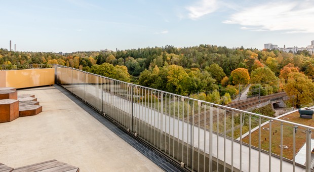 Takterrass med utsikt