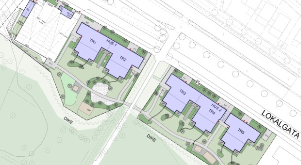 del av situationsplan för Skogsstjärna
