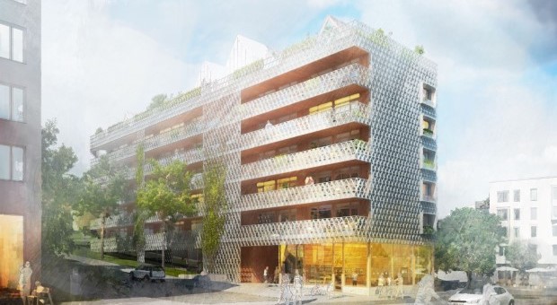 Skisser på studentboende Islandstorget
