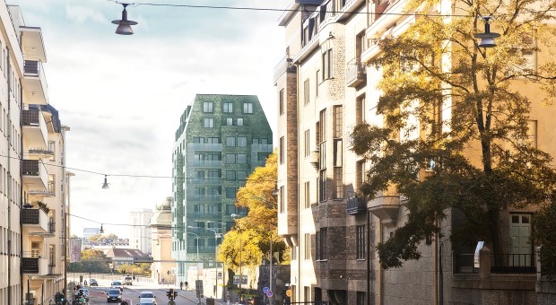 Arkitektskiss Tegners Torn, kvarteret Sabbatsberg 18
